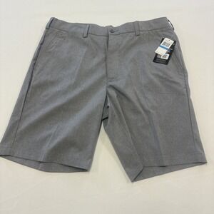 PGA Tour Course Comfort Golf Shorts - Striped Gray - Men's Size 36 NWT